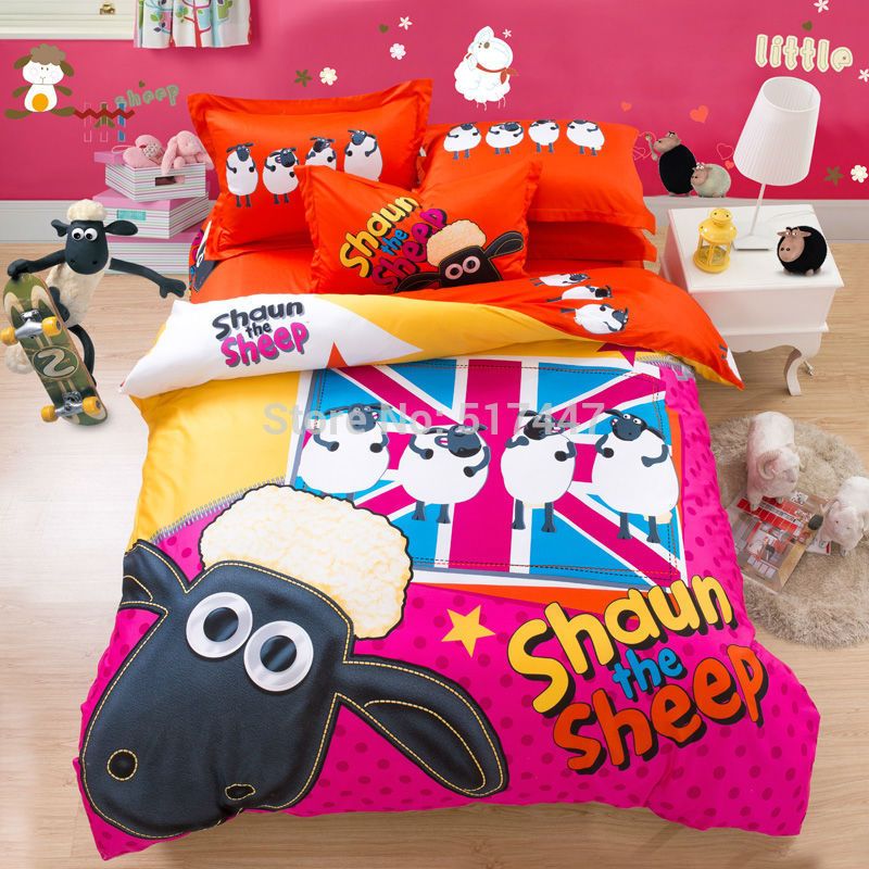 2020 3d Printed Shaun The Sheep Animals 100 Cotton Bedding Sets 4