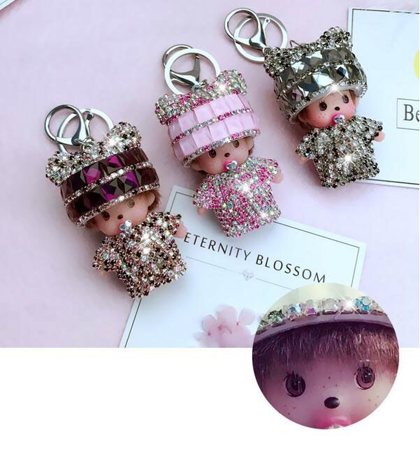 Monchichi Monchichi Porte-clés Luffy Mignon Kering Clé De Voiture Créative Cloche Pendentif