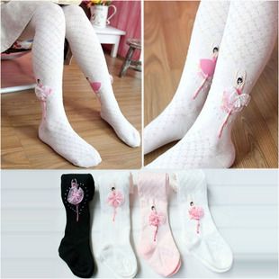Toddler Baby Kid Girls Cotton Warm Tights Socks Princess Lace Pantyhose Ballet Stockings Leggings 1-10Y