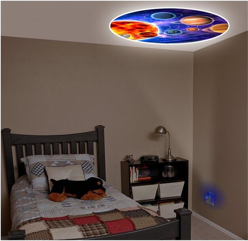2019 Led Rotating Lamp Star Projection Solar System Projector Sleeping Night Light With Light Control Perfect Cool Gift For Kids Children From Proled