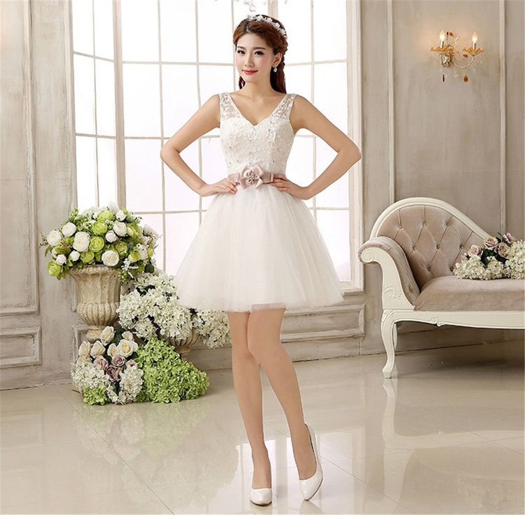 elegant white cocktail dresses