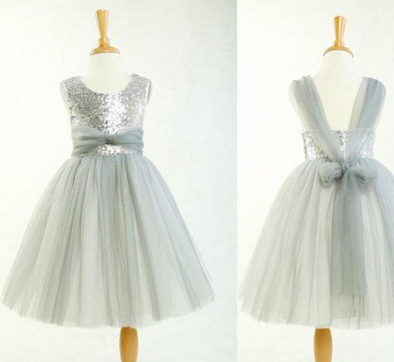 grey toddler flower girl dresses