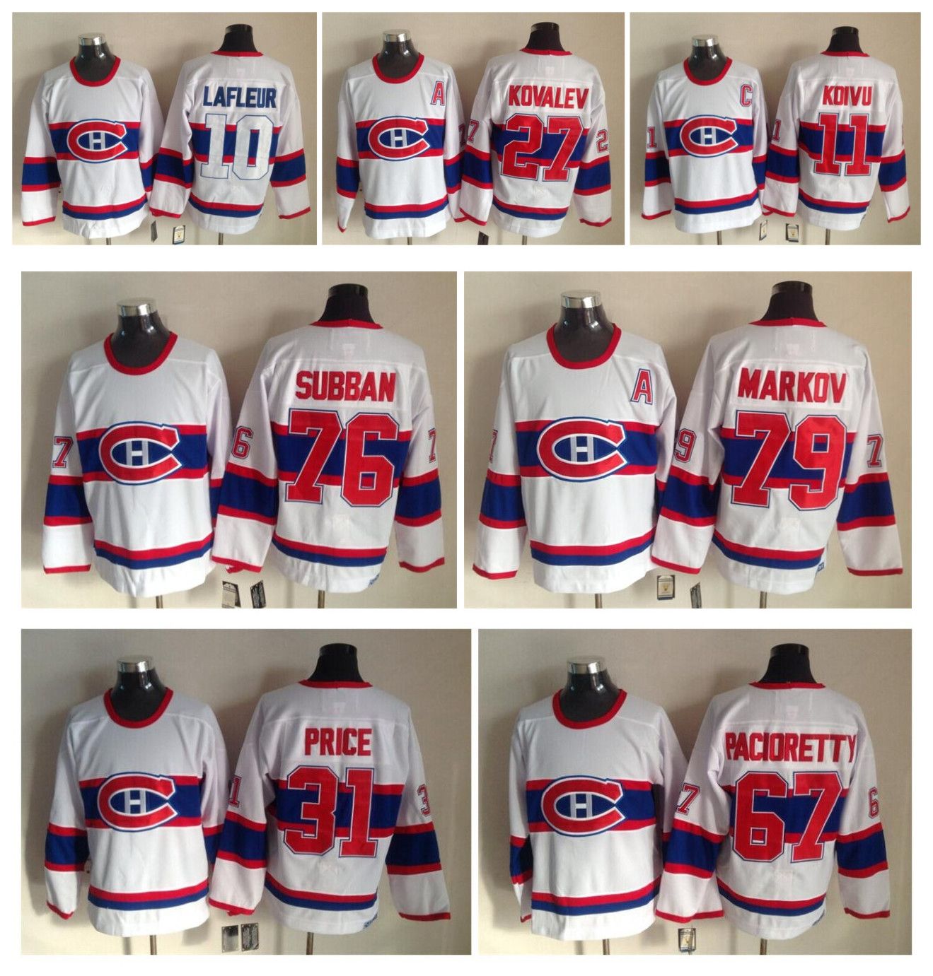 retro montreal canadiens jersey
