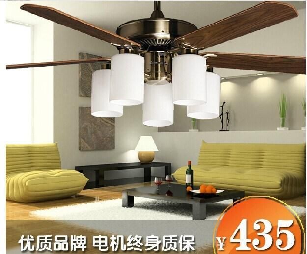 2019 52 Inch Ceiling Fan Leaves Simple And Stylish Living Room Chandelier Fan With Light European Retro Reversible From Yaling168 471 47