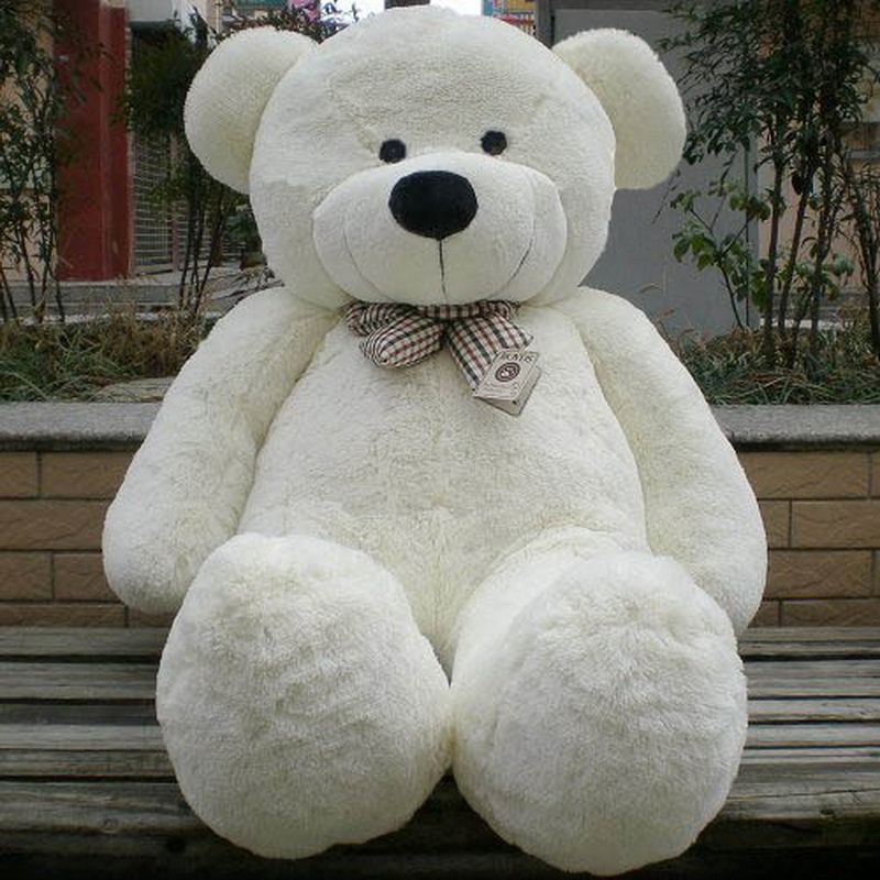 giant teddy bear white