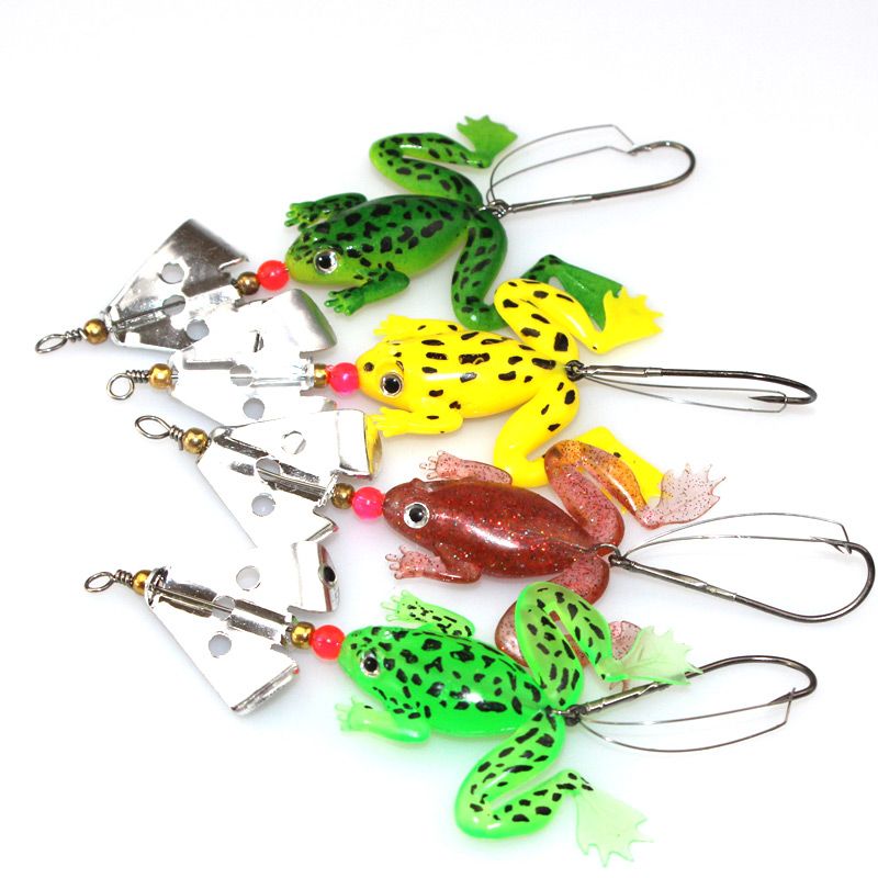 2020 2015 Rubber Frogs Soft Fishing Lures 11cm/6.2g Silicone Soft Baits Bass CrankBait Fishing