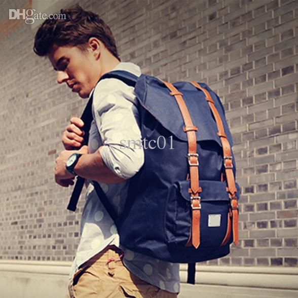 Compra Los Bolsos Simples Unisex De Las Mujeres De Los Hombres De La  Capacidad Grande Del Estilo De Herschel De Los Morrales De La Manera Al Por  Mayor Outerdoor Empaquetan es Liberan