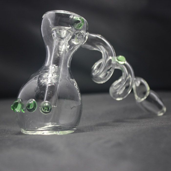 2021 Newest Cheap Bongs Smooth Hit Portable Spiral Bubbler Mini Glass