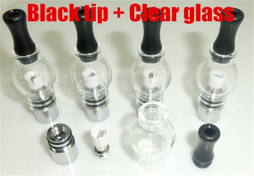 Black tip + Clear glass