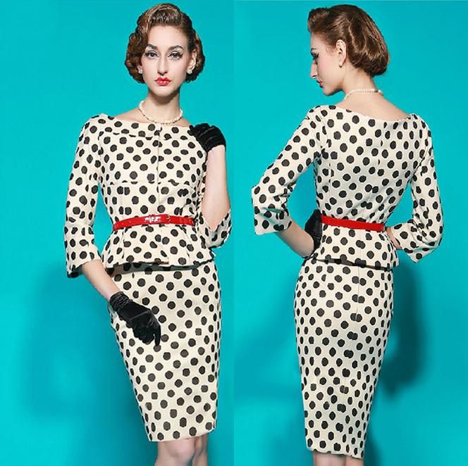 elegant polka dot dresses