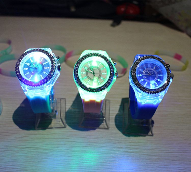 luminous led watch