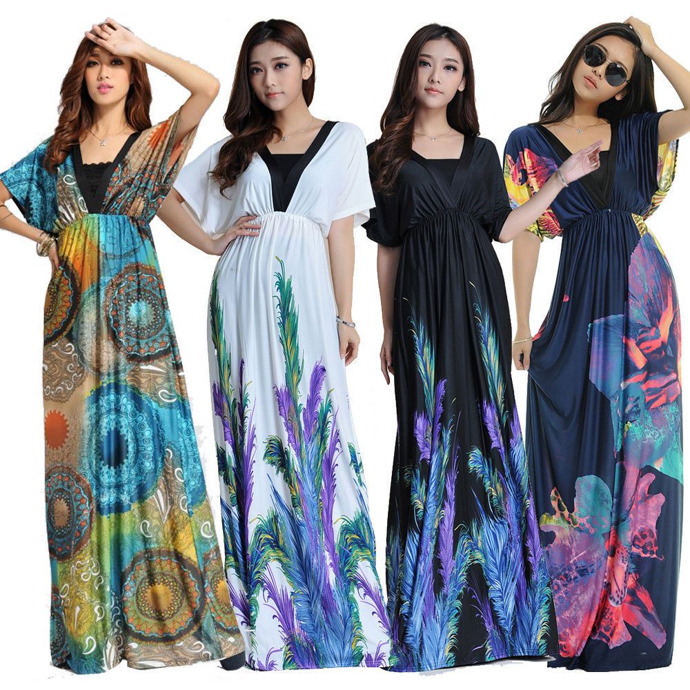 tropical maxi dress plus size
