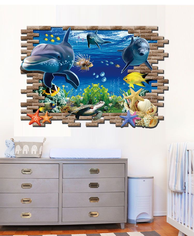 Details about   Where is Nemo Theme 3D Window Effect Wall Sticker Art Decal Mural