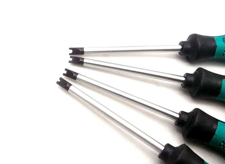 4 PCS U Destornillador Fork toros Socket H Tipo de horquilla