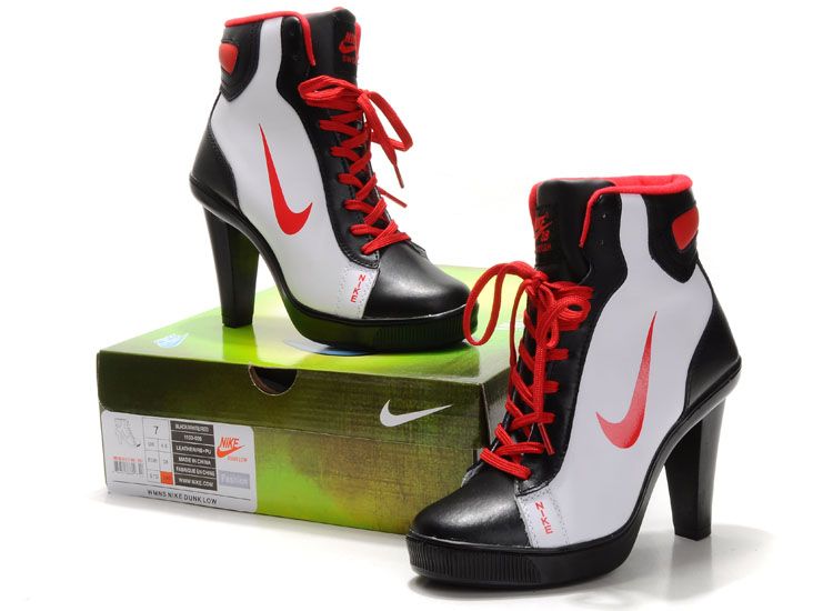 Nike Zapatos de alto para mujer de baloncesto de 10 Talones de diseño de moda de alta Nike Rojo Blanco bajo precio Nike Outlet altos talones