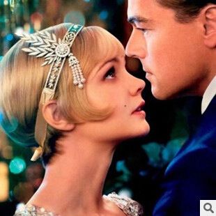 2020 Wedding Tiara The Great Gatsby Daisy Crystal Pearl Tassels