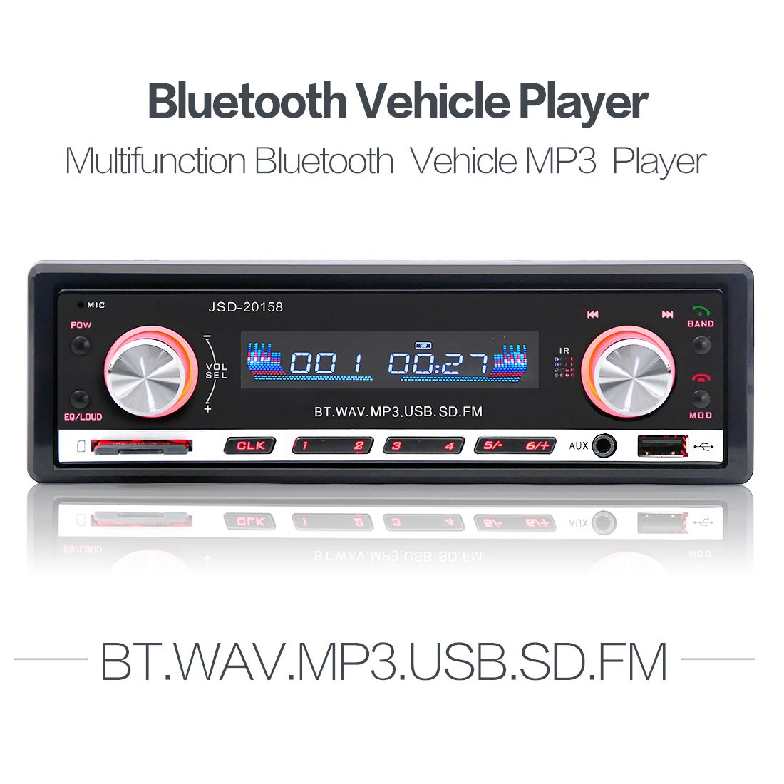12v Car Radio Mp3 Player In Dash Fm Receiver Bluetooth Auto Radio