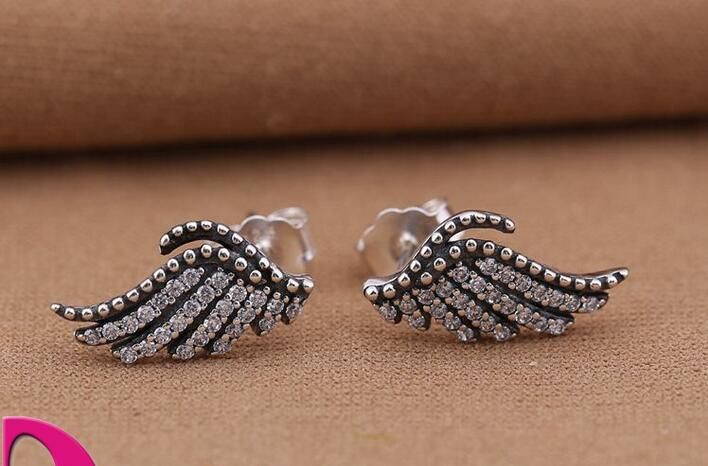 pandora wings earrings