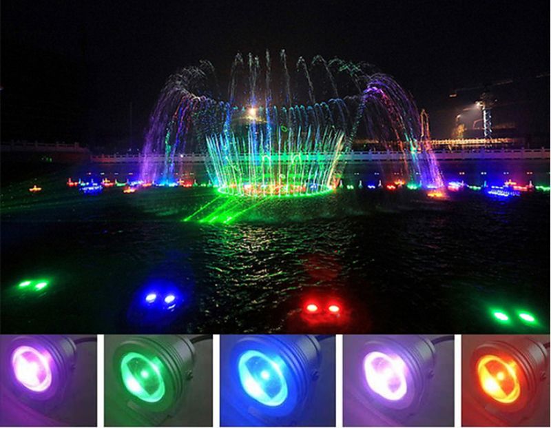 2021 10W RGB Floodlight Underwater LED Flood Lights Swimming Pool