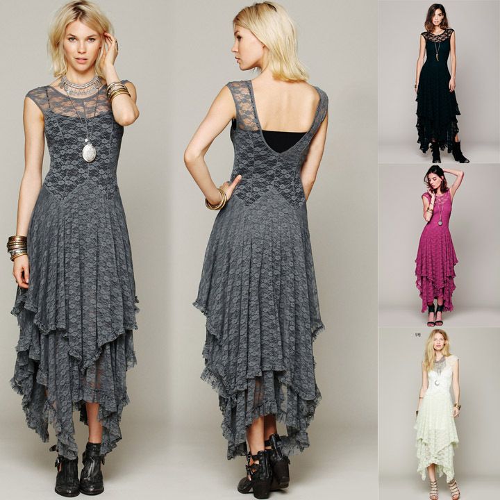 double layered long dress