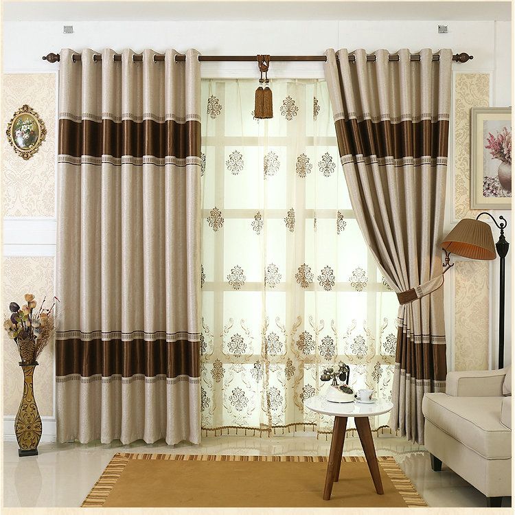 2019 On Sale European Simple Design Curtains Window Drape Blackout Tulle Embroidered Beaded For Living Roomhotel From Bigmum 1014 Dhgatecom