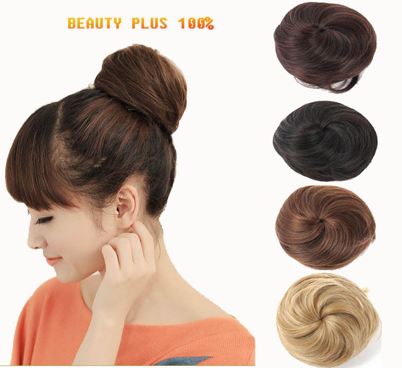 Hot Sale Stylish Pony Tail Women Clip In On Hair Bun Hairpiece