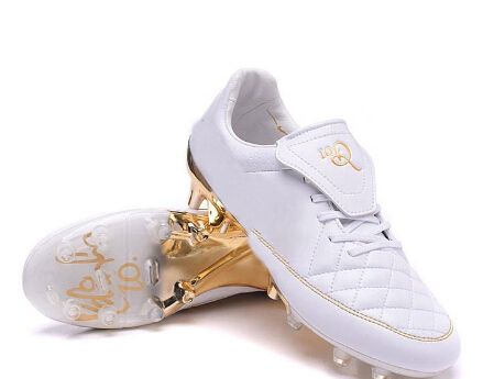 ronaldinho shoes white gold Shop 