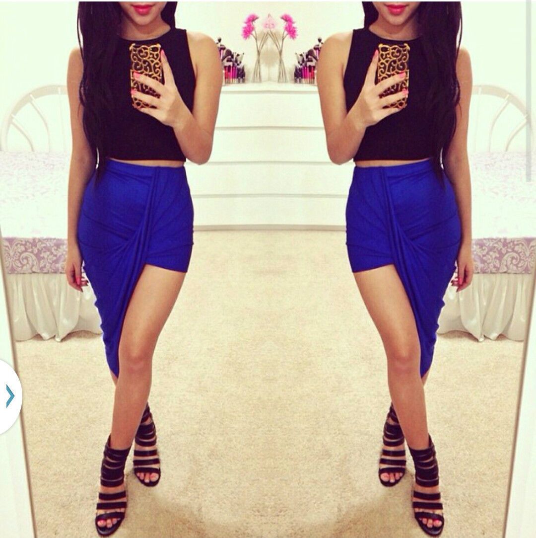 New Popular Trends High Waisted Draped Asymmetric Stretch Low