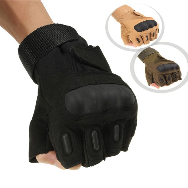 HALF FINGER GLOVES Leather Bicycle Motorcycle New