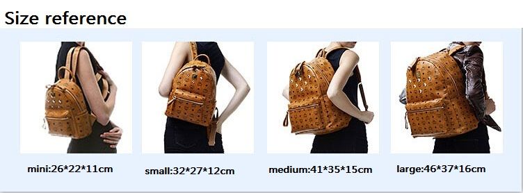 size mcm backpack