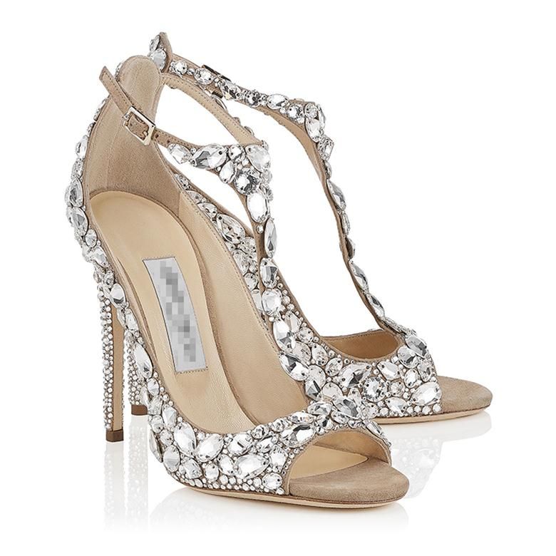 white diamond high heels