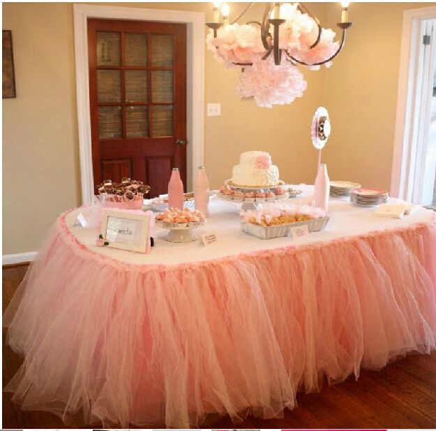 peach colored baby shower decorations