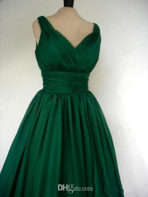 Acquistare Abito Da Cocktail Degli Anni Verde Smeraldo. Lunghezza Del Tè  Vintage Economico | Consegna Veloce E Qualità | DHgate Italy