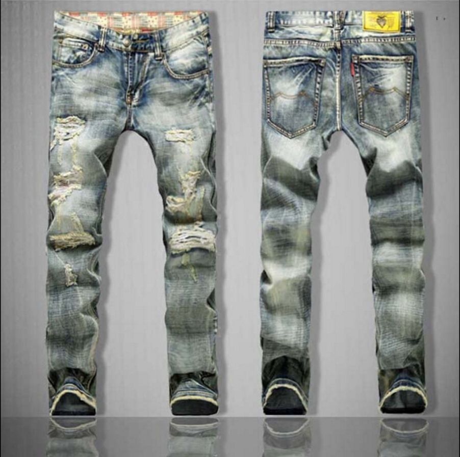Compra Nuevos Jeans Desgastados Vintage Desgastados Rectos Lavados A La  Piedra, Jeans Grises Con Agujero Barato | Entrega Rápida Y Calidad |  Es.Dhgate