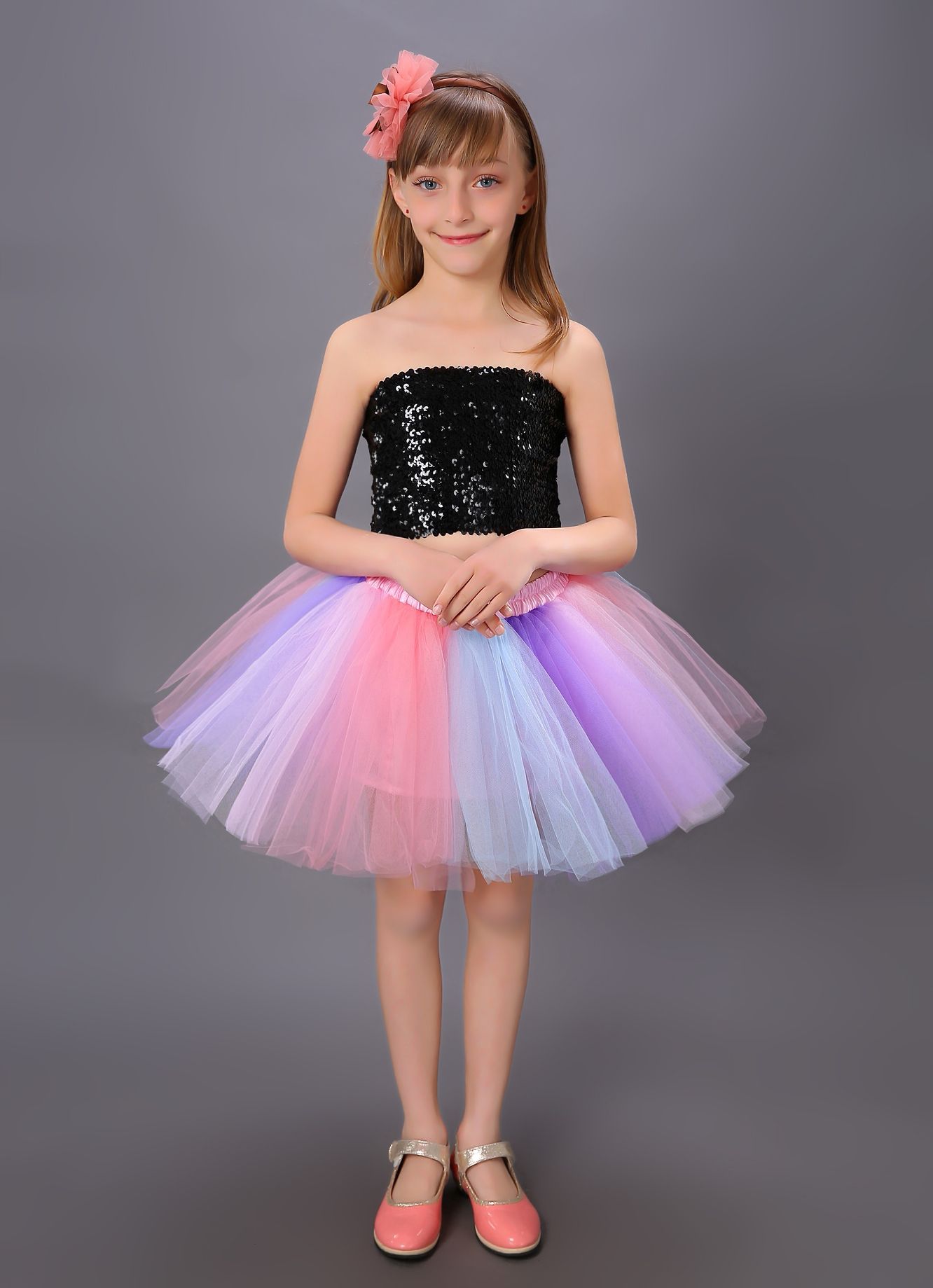 2021 Quality Girls Layered Tulle Princess Tutu Skirts Short Skirts