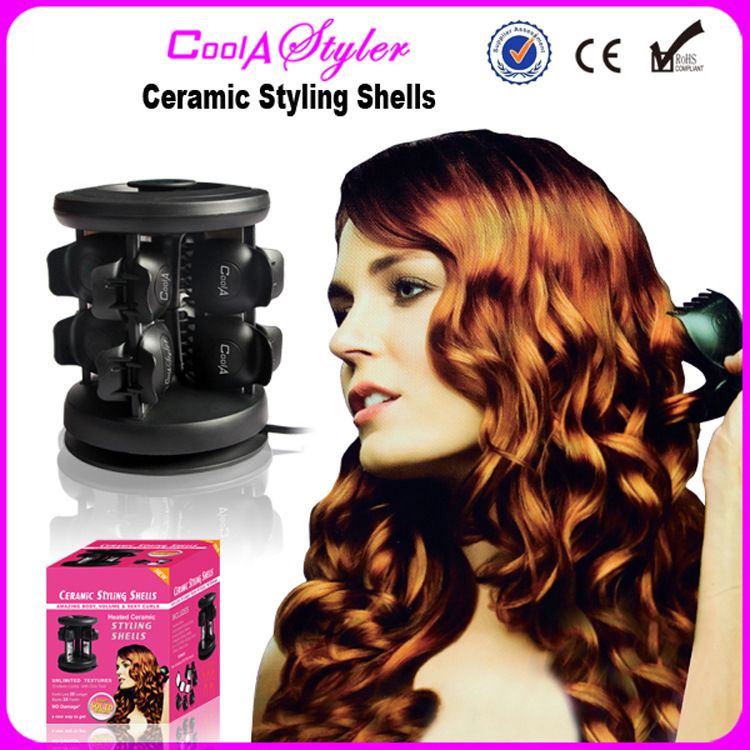 Compra El Rizador De Pelo De Las Conchas De Estilo De Cerámica Sólido Del  100% Refresca Un Styler Scald Proof Safe 100 ~ 240V Barato | Entrega Rápida  Y Calidad | Es.Dhgate