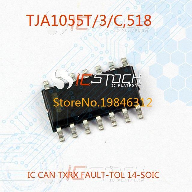 5PCS TJA1055T,518 IC CAN TXRX FAULT-TOL 14-SOIC TJA1055T 1055 TJA1055 