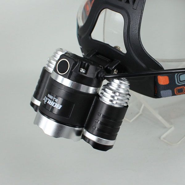 Running Time 5hours 5000 Lumens Led Headlight With 3xcree Xml T6 Led 3200ma Batteries 4 2v 2a Chargerfast Charging Speed Automotive Headlamps