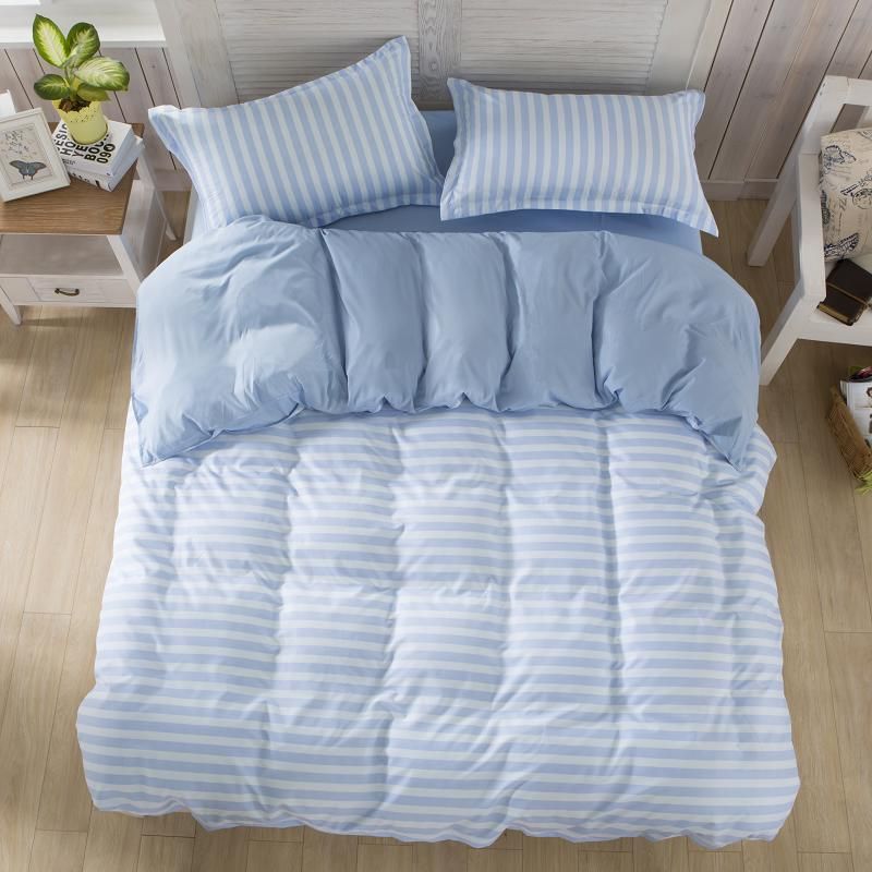 Fresh Striped Comforter Bedding Sets 2016 Fundas Nordicas Cama