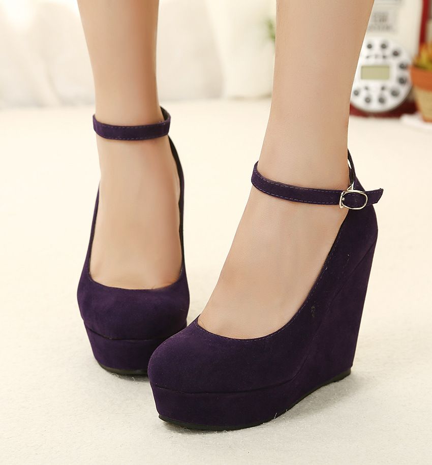 plum colored heels