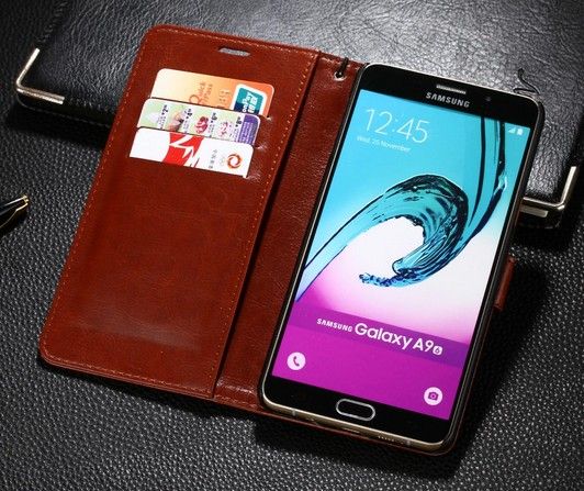 Melhor Qualidade De Venda Por Atacado BRAND Excelência Para Samsung Galaxy  A9 Case Original De Plástico De Luxo Carteira Capa Estojo De Couro Para Samsung  Galaxy A9 2016 A9000 Sm A900f E