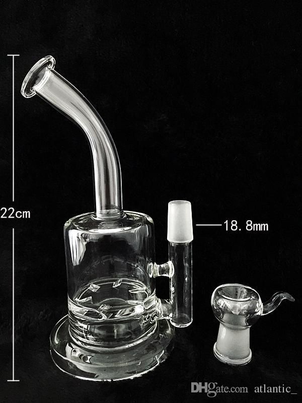 2020 8.7inch Glass Water Pipes Glass Bong With Hurricane Cyclone Glass