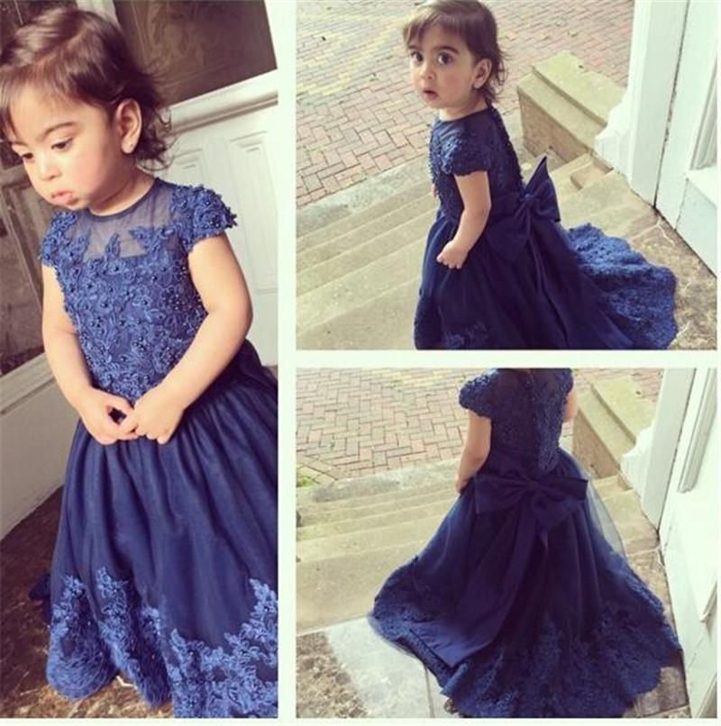 dark blue dress for girl