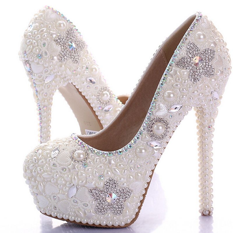 Gorgeous Ivory Wedding Dress Shoes Bling Star Crystal Banquet Party Prom Shoes Women 10cm High Heel Rhinestone Bridal Shoes Weddings Shoes Wedge Boots Sale From Partyprom 86 45 Dhgate Com