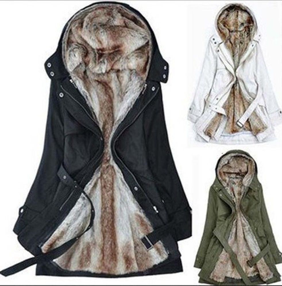 fur lined hoodie ladies