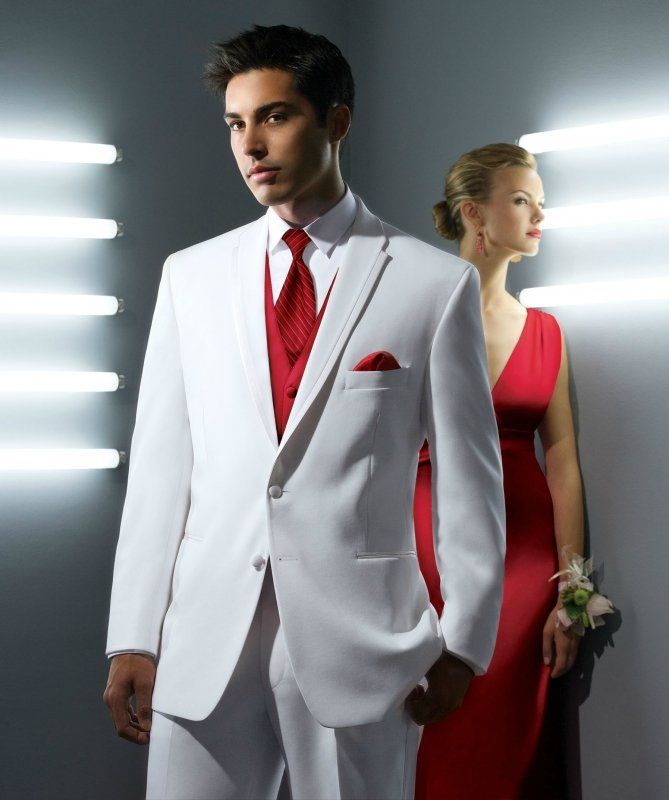 Costume Homme Rouge Et Blanc