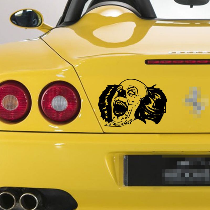 Clown Skull Head Animal Sticker Car Window Bumper Auto Motorcycle Vinyl Decal