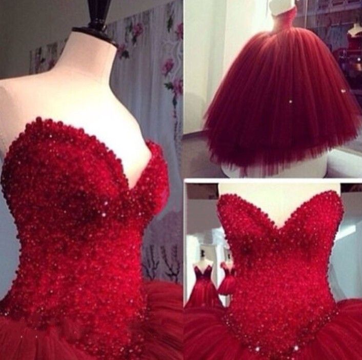 red dress with rhinestones