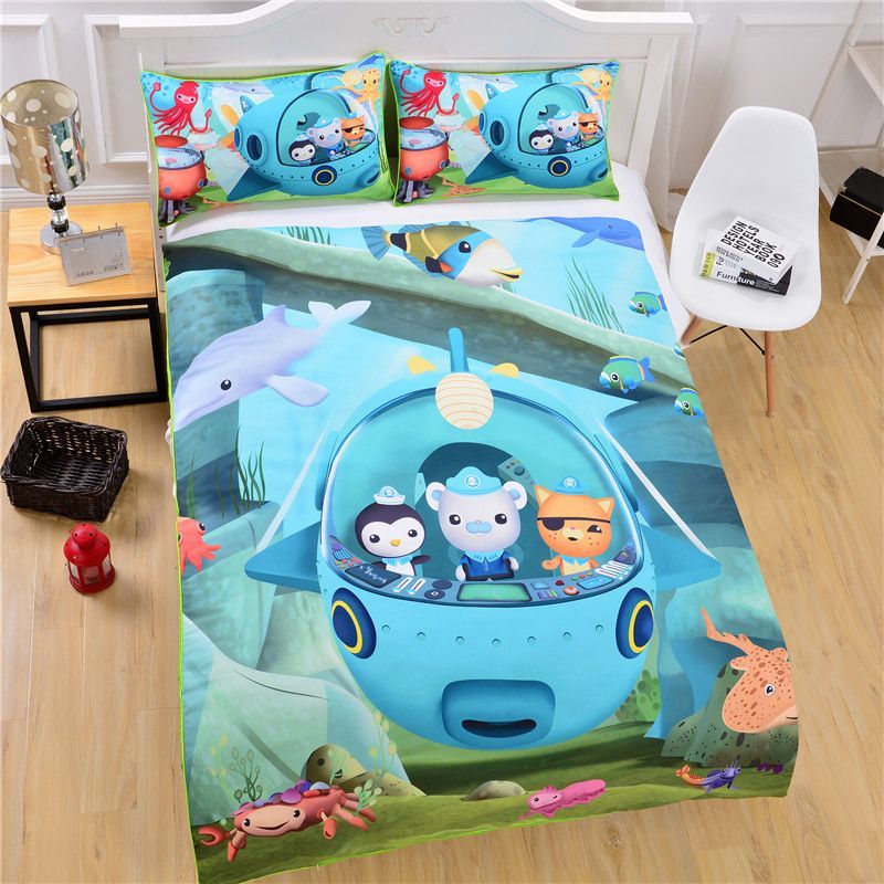 Octonauts Bedding Duvet Cover Kids Bedding Soft Funny Bedding Gift