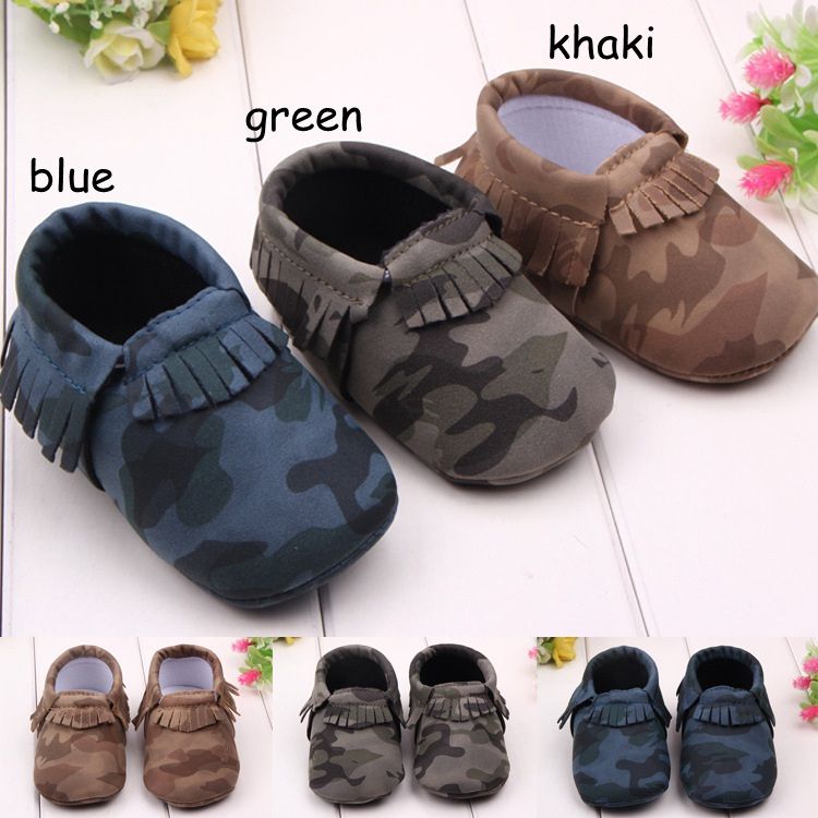 Infant leather Moccasins kids leather shoes boys girls moccs